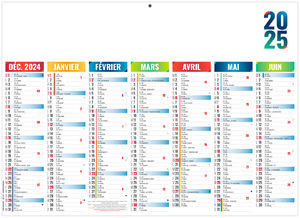 Calendrier personnalisable arlequin 2025 1