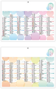 Calendrier personnalisable bulles 2025 2