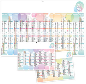 Calendrier personnalisable bulles 2025