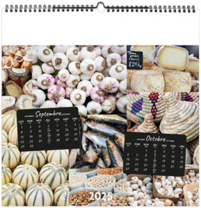 Calendrier personnalisable couleurs marché 2025 8