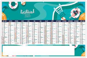 Calendrier personnalisable l'estival 2025