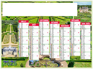 Calendrier personnalisable jardins 2025 2