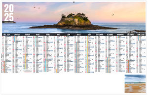 Calendrier personnalisable libre choix breton 2025
