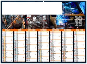 Calendrier personnalisable métal 2025 2