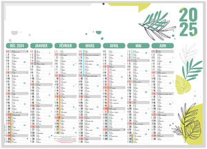 Calendrier personnalisable naturel 2025 1