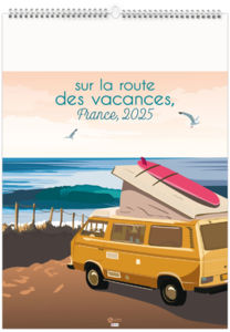 Calendrier personnalisable sur la route des vacances 2025 1