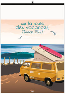 Calendrier personnalisable sur la route des vacances 2025 2