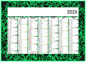 Calendrier personnalisé carton à dessin 2025 1