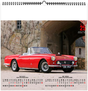 Calendrier personnalisé design car 2025 6