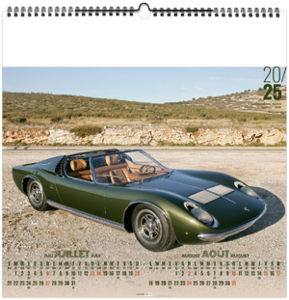 Calendrier personnalisé design car 2025 7