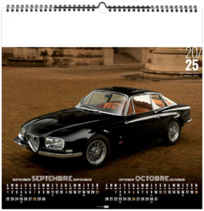 Calendrier personnalisé design car 2025 8