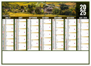 Calendrier personnalisé liberté bourgogne 2