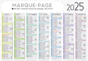 Calendrier petit format, Mini Marque-Page 1