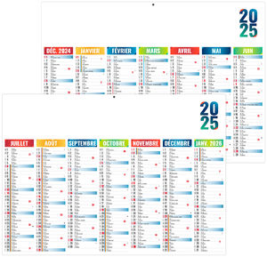 Calendrier publicitaire arlequin 2025