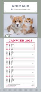 Calendrier publicitaire bloc animaux, Nos animaux Préférés 2