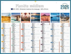 Calendrier publicitaire de banque diapo, Medium Clichés 1