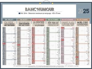 Calendrier publicitaire de banque humour, Humour 1
