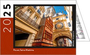 Calendrier publicitaire de poches paysage France, Au Coeur de la France 1