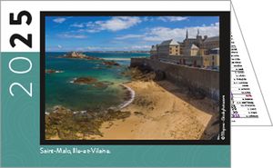 Calendrier publicitaire de poches paysage France, Au Coeur de la France 2