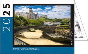 Calendrier publicitaire de poches paysage France, Au Coeur de la France 5