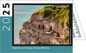 Calendrier publicitaire de poches paysage France, Au Coeur de la France 6