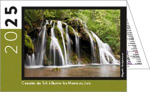 Calendrier publicitaire de poches paysage France, Au Coeur de la France 7