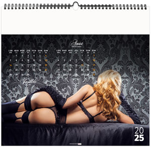 Calendrier publicitaire dessous chics 2025 7