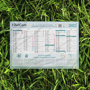 Calendrier publicitaire Eco-gestes