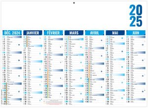 Calendrier publicitaire florentin bleu 2025 1