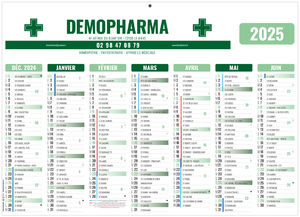 Calendrier publicitaire gameco pharma 2025 1