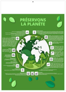 Calendrier publicitaire marianne bleu 2025 2