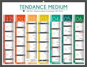 Calendrier publicitaire personnalisé tendance, Medium Tendance