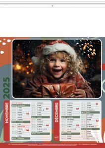 Calendrier publicitaire photographe, Enfants 4