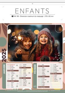 Calendrier publicitaire photographe, Enfants 5