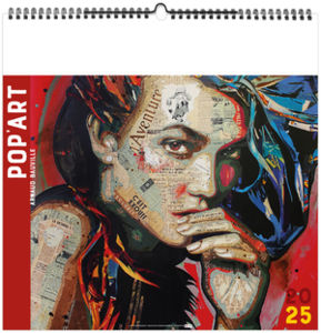 Calendrier publicitaire pop'art 2025 2