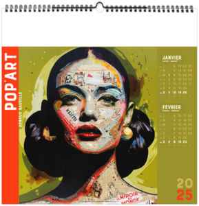 Calendrier publicitaire pop'art 2025 4