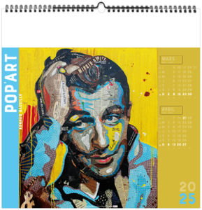 Calendrier publicitaire pop'art 2025 5