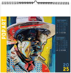 Calendrier publicitaire pop'art 2025 8