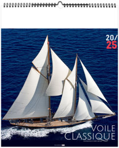 Calendrier publicitaire voile classique 2025 2