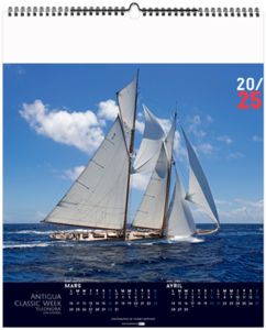 Calendrier publicitaire voile classique 2025 5