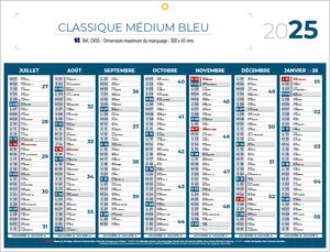 Calendrier publicitaires, Classique Medium 1