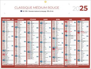 Calendrier publicitaires, Classique Medium 2