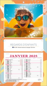 Calendrier publicitaires enfants,Regards d'Enfants 1