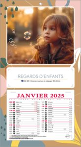 Calendrier publicitaires enfants,Regards d'Enfants 2