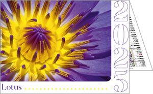 Calendriers de poches publicitaires fleurs, Floralis 3
