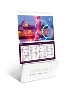 Calendriers publicitaire vide poche, Sites de France 1