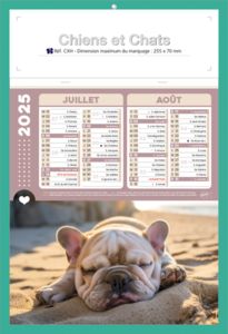 Calendriers publicitaires chats, Chiens et Chats 2