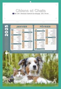 Calendriers publicitaires chats, Chiens et Chats 5