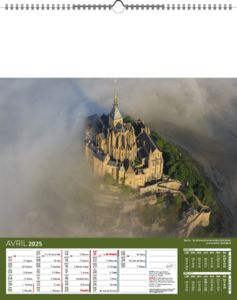 Calendriers publicitaires feuillets France, Calendrier Pays de France 4