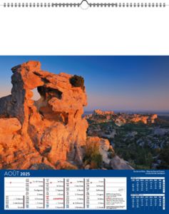 Calendriers publicitaires feuillets France, Calendrier Pays de France 8